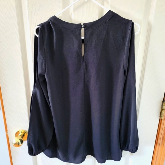 Faith and Joy black blouse, size S - Picture 2 of 5
